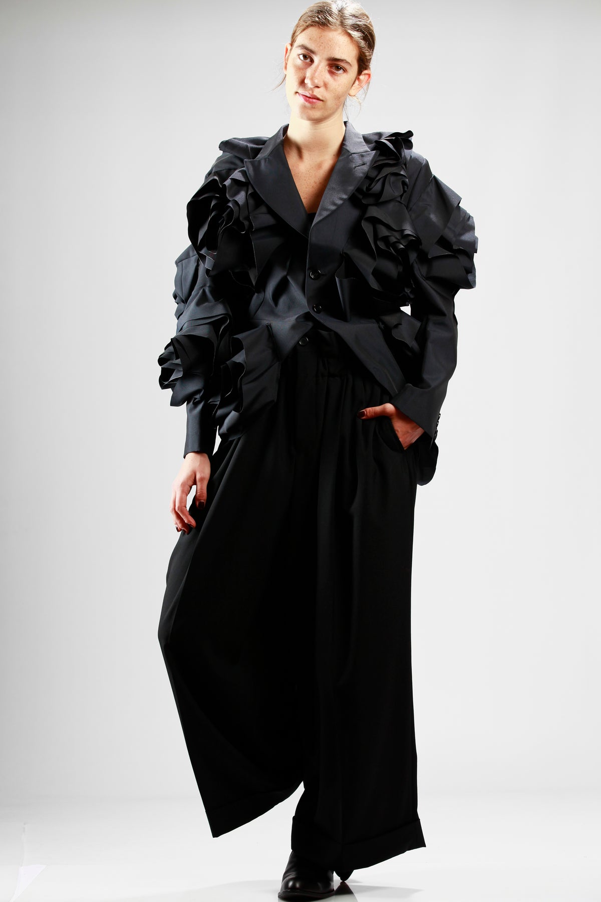 Polyester tropical morning coat
