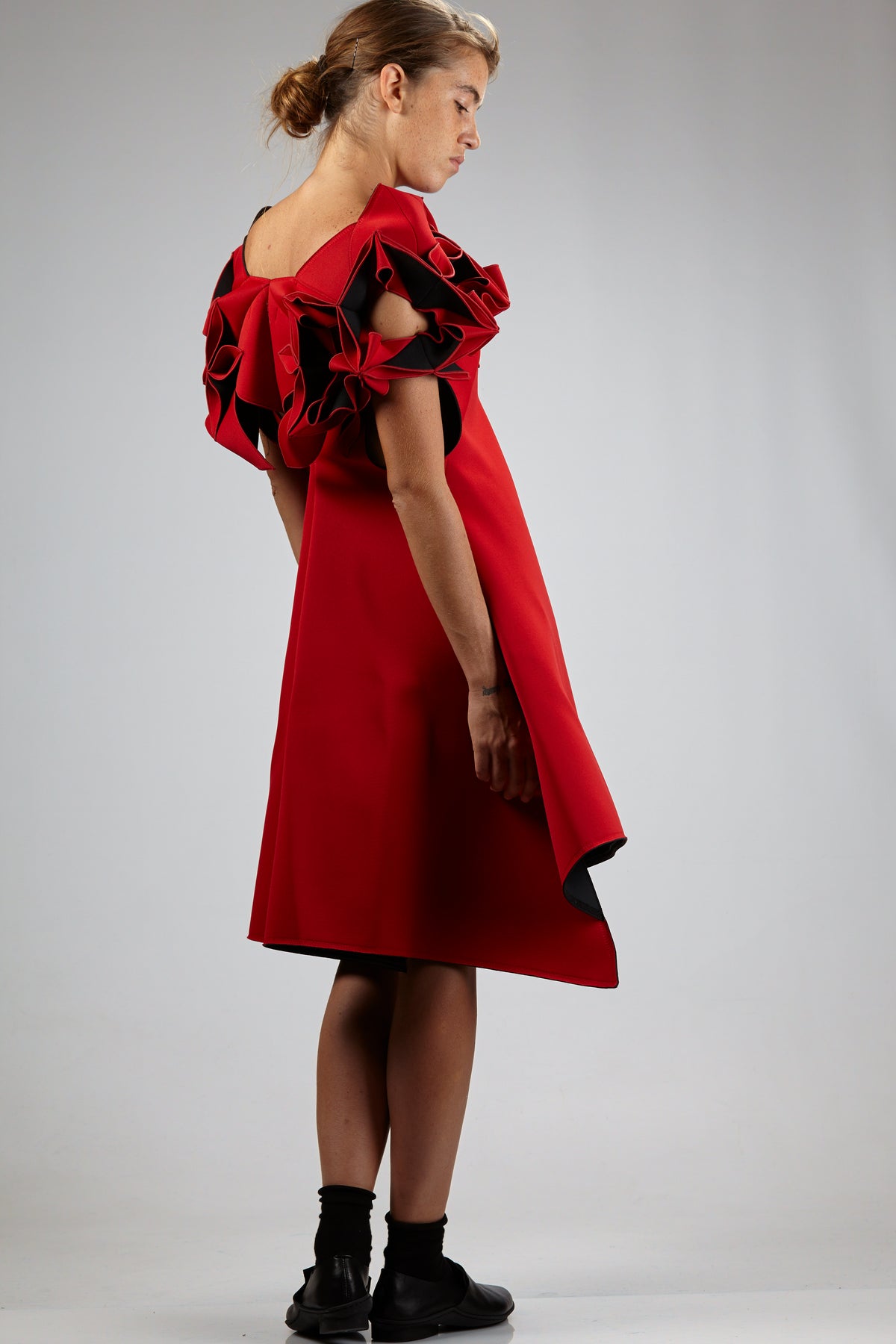 Abito 'sculpture' in neoprene di nylon