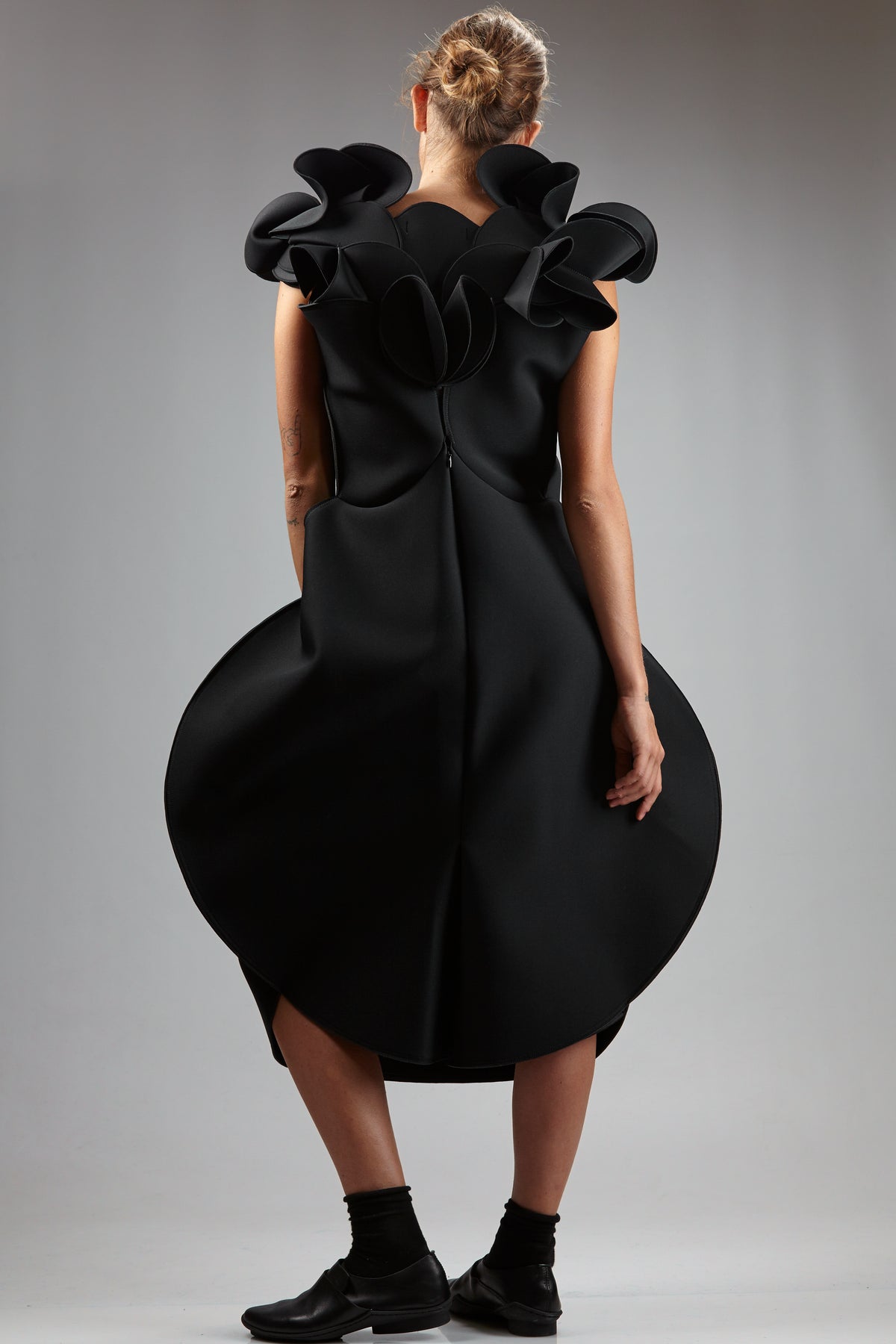 Abito 'sculpture' in neoprene di nylon