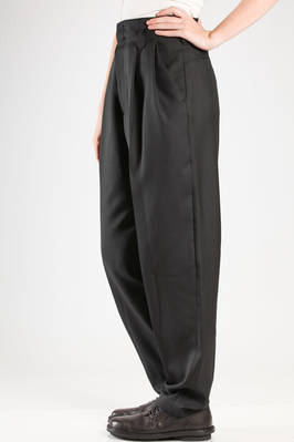 Y'S Yohji Yamamoto - Wide Trousers In Woolen Gabardine And Polyester