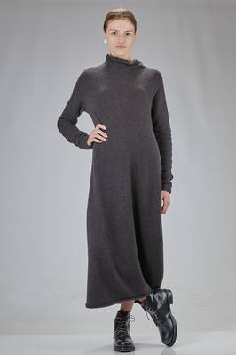 long dress in mélange knit of cashmere, silk, and polyester  - 227