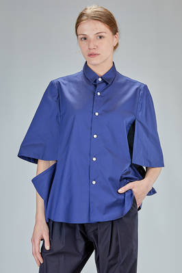 'abstract' shirt, long and wide, in cotton poplin  - 381
