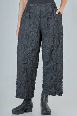 wide trousers in soft polyester froissé  - 123