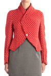 polka dot pattern wool jacket  - 