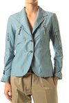 zipped raincoat blazer  - 