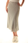 crêpe flared skirt  - 