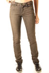 treated denim skinny jeans  - 