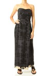 batik pattern long dress  - 