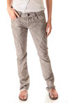 five pockets treated popeline jeans  - 