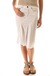 five pockets treated popeline skirt  - 