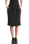 amphora skirt united hip and wool check below  - 