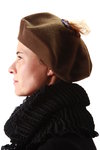 tulle bow beret  - 