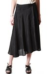 asymmetric half silk half jersey skirt  - 