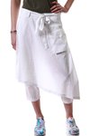 front panel cropped trousers  - 