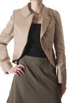 all heterogeneous cotton gabardine jacket  - 