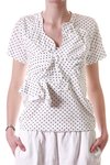 multishoulders on polka dots jersey t-shirt  - 