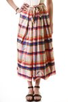 silk check taffeta skirt and dress  - 