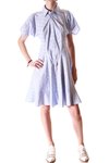 striped cotton shirt dress  - 