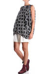 sleeveless draped printed georgette tunic - JUNYA WATANABE 