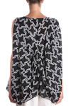 sleeveless draped printed georgette tunic - JUNYA WATANABE 