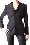 pin-striped tight jacket  - 