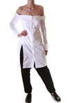 long shirt with naked shoulders  - 