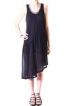 asymmetric low-necked double dress  - 