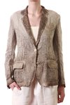 classic shepe washed treated linen jacket  - 