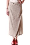 pseudo pareo linen skirt  - 