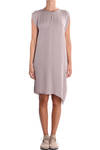 silk crepe wide tunic  - 