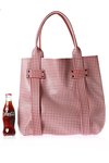 vichy leather shopping bag  - 