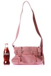 postman shoulder strap vichy leather bag  - 