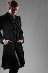 Ruche detail coat  - 