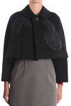 cropped jacket with pleated details  - 