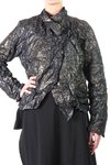 Creased asymmetrical jacket  - 