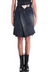 asymetric denim skirt  - 
