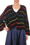striped cotton cardigan  - 