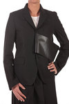 man style jacket with PVC band appliqué  - 