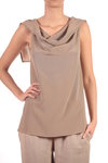 silk crêpe top  - 
