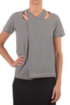 pinstriped t-shirt  - 