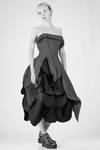 asymmetric hemline bustier  - 