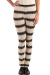 striped lace legging  - 