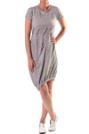 faded linen jersey darts dress  - 