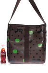 logo printed PVC shoulder bag  - 