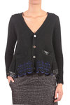 flare cardigan  - 
