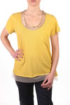 reversible cotton tulle t-shirt  - 