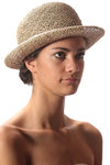 grosgrain trimmed seagrass hat  - 
