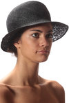 double sinamay hat  - 