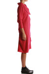 drapeable collar wool jersey dress - SHU MORIYAMA 