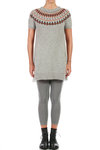 knit norwegian pattern dress  - 